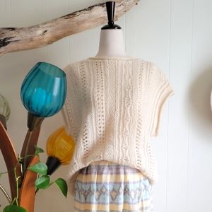 Vintage crocheted sleeveless top
